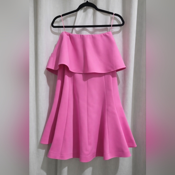 NWT LIKELY Flouncy Driggs Mini Dress Pink Sugar 10 - Picture 6 of 7